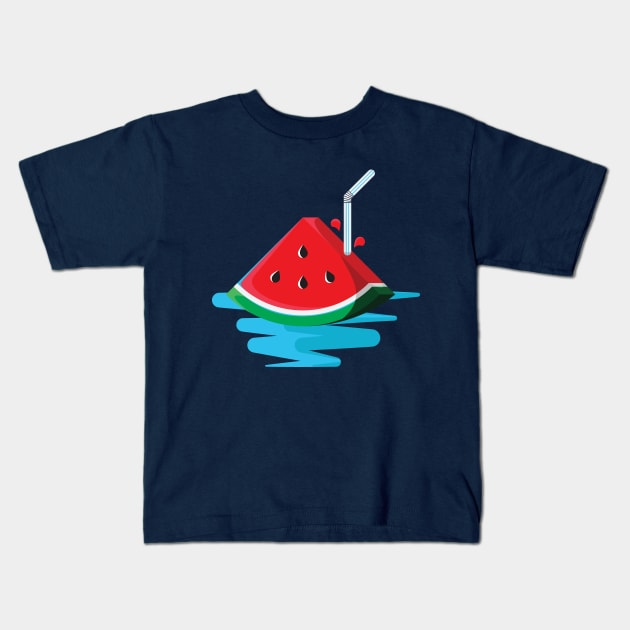 Juicy watermelon Kids T-Shirt by MrWeissman